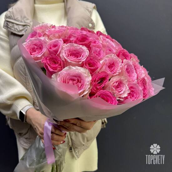 Букет из 51 роз Кения 50см