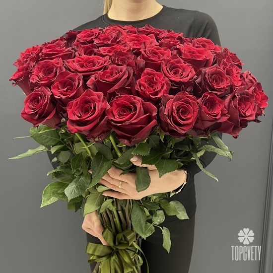 Букет из 51 красной розы 70см